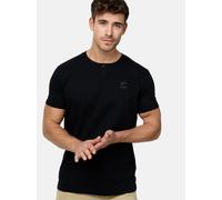 Indicode Herren INAnsel T-Shirt aus 100% Baumwolle | Herrenshirt Sommershirt Männer Black, XXL