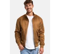 Indicode Herren INFrosco Velours-Kunstleder Jacke | Herrenjacke Wildleder-Look für Männer Camel, XL