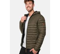 Indicode Herren Bowers Steppjacke in Daunenjacken-Optik | Winterjacke Übergangsjacke L, Army
