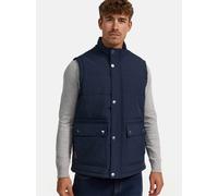 Indicode Herren INBellmil gefütterte Steppweste mit Reißverschluss und Stehkragen | Markenweste für Männer Navy, XL