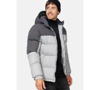 Indicode Herren Danix Winterjacke mit Kapuze | Herrenjacke Jacke Steppjacke Männer Lt Grey XXL