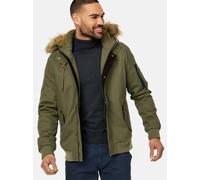 Indicode Herren Pennington Winterjacke aus Baumwolle | Winterparka Herrenjacke Parka Army S