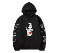 INDIRAN Anime Death Note Hoodie L Lawliet Yagami Light Pullover Hoodie Unisex Death Note Ryuk Kostüm Anime Kleidung für Männer Frauen