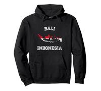 Indonesien Distressed Flagge Bali Pride Pullover Hoodie