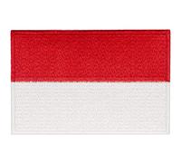 Indonesien Flagge National Bestickter Aufnäher zum Aufbügeln/Annähen