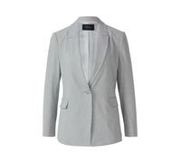 Jackenblazer S.OLIVER BLACK LABEL, Damen, Gr. 36, grau, Web, Obermaterial: 49% Polyester, 48% Viskose, 3% Elasthan. Futter: 100% Polyester, unifarben, tailliert taillenbedeckt, Manschette, Blazer, mit