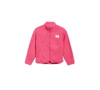 Plüschjacke S.OLIVER JUNIOR, Mädchen, Gr. 158/164, pink, Teddy, Obermaterial: 100% Polyester, bequem hüftlang, Jacken, aus weichem Plüsch mit wärmendem Fleece-Futter (17258905-158) pink