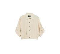 s.Oliver BLACK LABEL - Blouson-Jacke mit 3/4-Ärmeln beige - Gr. - 42