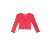 Weiche Rippjacke mit Bindeband und Konstrastdetails 92/98 rot 2179401.4290.92_98