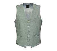 s.Oliver BLACK LABEL - Weste aus meliertem Stretch-Gewebe grün - Gr. - 46