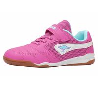 Indoorschuh KANGAROOS "K-BRACEYARD EV", Mädchen, Gr. 30, fuchsia, limpet shell, Mesh, Synthetik, Schuhe, Hallenschuh für Kinder und Jugendliche, mit Klettverschluss (91700240-30) fuchsia, limpet shell
