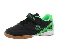 Indoorschuh KAPPA "SONIA", Mädchen, Gr. 33, schwarz, grün, Synthetik, Schuhe (35116623-33) schwarz, grün