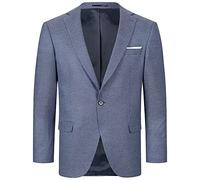 Indumentum Herren Sakko Blazer Sportlich Jacke Jackett Slim Fit Herrensakko Übergangsjacke Herrenblazer Anzugjacke IJS-100 Blau 3XL