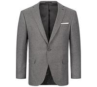 Indumentum Herren Sakko Blazer Sportlich Jacke Jackett Slim Fit Herrensakko Übergangsjacke Herrenblazer Anzugjacke IJS-100 Schwarz 2XL