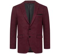 Indumentum Herren Sakko Blazer Sportlich Jacke Jackett Slim Fit Herrensakko Übergangsjacke Herrenblazer Anzugjacke Kariertes Sakko IJS-104 Weinrot M