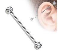 Industrial Barbell Zirkonia Push-In