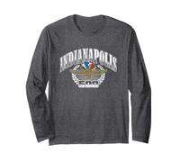 Indy 500 Indianapolis Motor Speedway Vintage Distressed Logo Langarmshirt