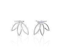 Inecklaced 925er Silber Ohrringe Damen, Modische Einfache Blattform Ohr Clips Charme Neuheit Nadel Ohrstifte Für Liebhaber, Party Geschenk Hypoallergen Pierced Ear Bone Stud Schmuck Zubehör
