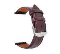 INEOUT 22 Mm 20 Mm 18 Mm Uhrenarmband Schnellverschluss Uhrenarmband Schwarz Rot Braun For Männer Frauen Kompatibel Mit Fossil(Dark Red,22mm)