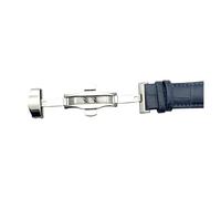 INEOUT Echtes Leder Uhrenarmband Dunkelblau Schmetterling Verschluss Uhrenarmband 10 12 13 14 15 16 17 18 19 20 21 22 24mm Uhrenarmband, Mehrfarbig, 24mm, Rucksäcke