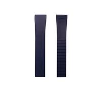 INEOUT FKM-Gummiband 18 19 20 21 22 mm Schnellverschluss Verstellbares Universalband for Männer und Frauen(Dark Blue,21mm)