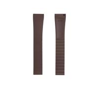 INEOUT FKM-Gummiband 18 19 20 21 22 mm Schnellverschluss Verstellbares Universalband for Männer und Frauen(Brown,22mm)