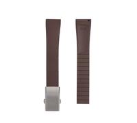 INEOUT FKM-Gummiband 18 19 20 21 22 mm Schnellverschluss Verstellbares Universalband for Männer und Frauen(Brown-Buckle,22mm)