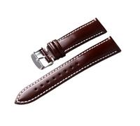 INEOUT Glänzendes Lackleder-Uhrenarmband, 18, 19, 20, 21, 22 Mm, Schnellverschluss, Weiches Herrenarmband Aus Rindsleder, Braun, Blau, Grün, Vintage-Uhrenarmband(Brown,20mm)