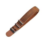 INEOUT Handgefertigtes 18 20 22 24 Mm Lederarmband, Oberschicht Aus Weichem Rindsleder, Retro-Stil(Brown,22mm)