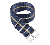 INEOUT Hochwertiges Nylon-Uhrenarmband For Herren-Sportarmbänder, 20 Mm, 22 Mm(Dark Blue Beige,20mm)