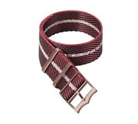 INEOUT Hochwertiges Nylon-Uhrenarmband For Herren-Sportarmbänder, 20 Mm, 22 Mm(Red Beige-Copper,22mm)