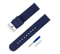 INEOUT Silikon-Uhrenarmband, Handgelenkarmband, Schnellverschluss, Gummi-Uhrenarmband, 18 Mm, 20, 22, 24, Uhrenarmband(Dark Blue,22mm)