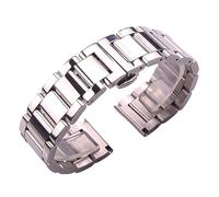 INEOUT Solides Edelstahlarmband, Silbernes Armband, 18 Mm, 20 Mm, 21 Mm, 22 Mm, 23 Mm, 24 Mm, Damen- Und Herrenuhrenarmband Aus Metall(All polished,23mm)