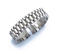 INEOUT Uhren-Band, das mit Rolex kompatibel ist DateJust Day-Datum-Austusterkäufer Datum Edelstahlbanduhr Zubehör 13 17 20 21mm Uhr Armband (Color : Silver, Size : 20MM_WITHOUT LOGO)