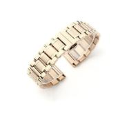 INEOUT Uhrenarmband Aus Edelstahl 12/14/15/16/17/18/19/20/21/22/23/24 Mm Uhrenarmband For Quarzuhren Herren(Rose Golden,24mm)