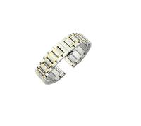 INEOUT Uhrenarmband Aus Edelstahl 12/14/15/16/17/18/19/20/21/22/23/24 Mm Uhrenarmband For Quarzuhren Herren(Golden Silver,20mm)