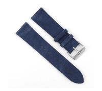 INEOUT Wildleder-Uhrenarmband, 18 Mm, 20 Mm, 22 Mm, 24 Mm, Schwarz, Blau, Braun, Grau, Uhrenarmbänder, Schnellverschluss-Uhrenarmbänder, Ersatz (Color : Navy blue, Size : 18mm)