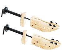 infactory Schuhweiter: 2er-Set Schraub-Schuhdehner aus Echtholz für Herrenschuhe (Schuhspreitzer, Schuhstrecker, Damen)