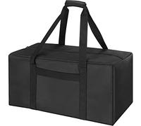 INFANZIA 53L Kleine Sporttasche, Faltbare Reisetasche, Schwarz | 53L Kapazität, 60x30x30 cm, Handgepäck Wochenende Tasche mit Verbesserter Reißverschluss, Wasserdicht, Sport und Fitness