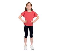 infatti Kinder-Mädchen-Baumwoll-3/4-Leggings, weiche und Bequeme Hose für Kleinkinder, lässiges Training, eleganter, verkürzter Stil, Basic-Kleidung Tonia, Marine 158 cm (13 Jahre)