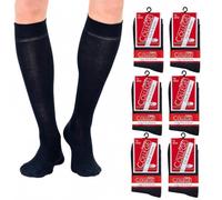 Infinity 9 oder 6 Paar lange Socken Herren Baumwolle Schottlandgarn elastisch
