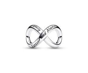 Infinity Charm Forever and Always aus 925er Silber