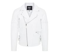 Infinity Leather Herren-Brando-Bikerjacke aus Rindsleder
