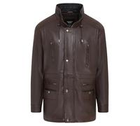 Infinity Leather Herren Klassisch Contrast Weiches, Geschmeidiges Wildleder Buff Mantel Parka Winter Outdoor Jacke Normale Passform