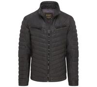 Infinity Leather Khaki Herren Bomberjacke Aus Gestepptem Biker Leder im Stil