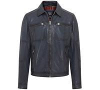 Infinity Leather Klassische Kurze Bikerjacke aus Weichem Leder Für Herren