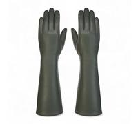 Infinity Leather Lange italienische Lederhandschuhe für Damen Weiches Wollfutter, Touchscreen Kompatibel, Wasserabweisend Elegante, Opernlange Luxus Lederhandschuhe Für Damen