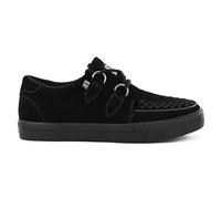 Infinity Leather TUK Footwear Unisex Pointed Creeper Sneaker - Gothic-Plateauschuhe aus Leder mit Totenkopf-Sohle