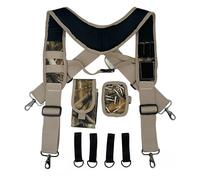 Infithvac Werkzeuggürtel-Hosenträger für den Arbeitsgürtel, strapazierfähig, gepolstert, mit magnetischen Armbandbefestigungsschlaufen für Herren (Camouflage)