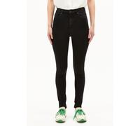 ARMEDANGELS Damen Skinny Jeans High Waist Bio-Baumwoll Mix X-Stretch INGAA Skinny Fit Rinse Black